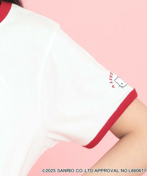 PINK-latte / ピンク ラテ Tシャツ | 【サンリオキャラクターズコラボ】リンガーTシャツ | 詳細5