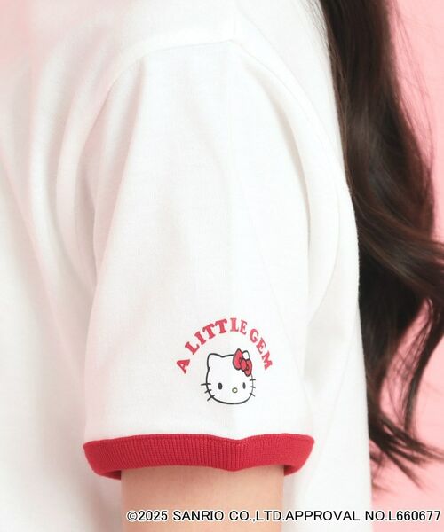 PINK-latte / ピンク ラテ Tシャツ | 【サンリオキャラクターズコラボ】リンガーTシャツ | 詳細6