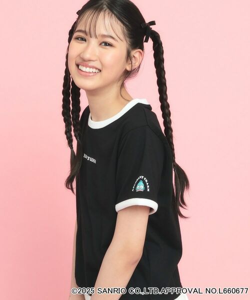 PINK-latte / ピンク ラテ Tシャツ | 【サンリオキャラクターズコラボ】リンガーTシャツ | 詳細8