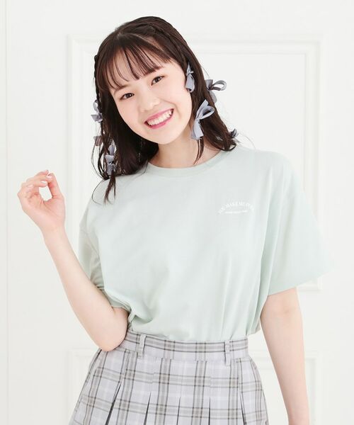 PINK-latte/ピンク ラテ くまちゃんTシャツ ミントグリーン(021) 13(130cm) PINK-latte/ピンク ラテ くまちゃんTシャツ ミントグリーン(021) 13(130cm)