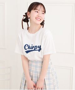 PINK-latte / ピンク ラテ Tシャツ | ツイルアップリケTシャツ