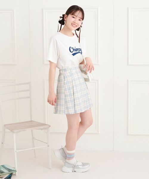 PINK-latte / ピンク ラテ Tシャツ | ツイルアップリケTシャツ | 詳細13