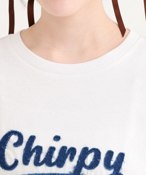 PINK-latte / ピンク ラテ Tシャツ | ツイルアップリケTシャツ | 詳細4