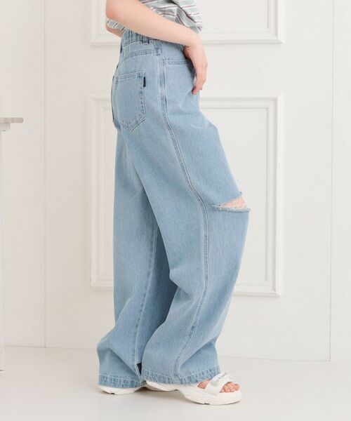 PINK-latte / ピンク ラテ デニムパンツ | 膝ダメージデニムパンツ | 詳細12