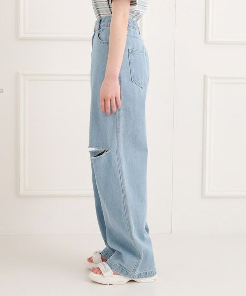 PINK-latte / ピンク ラテ デニムパンツ | 膝ダメージデニムパンツ | 詳細2