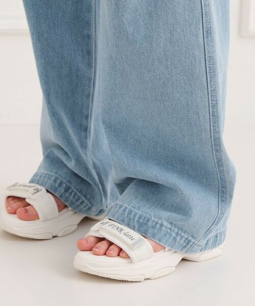 PINK-latte / ピンク ラテ デニムパンツ | 膝ダメージデニムパンツ | 詳細7