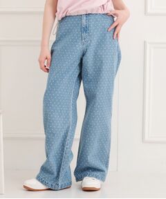 PINK-latte / ピンク ラテ デニムパンツ | ドット柄デニムパンツ