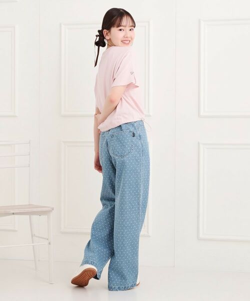 PINK-latte / ピンク ラテ デニムパンツ | ドット柄デニムパンツ | 詳細13