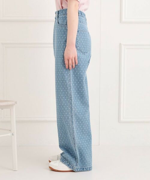 PINK-latte / ピンク ラテ デニムパンツ | ドット柄デニムパンツ | 詳細2