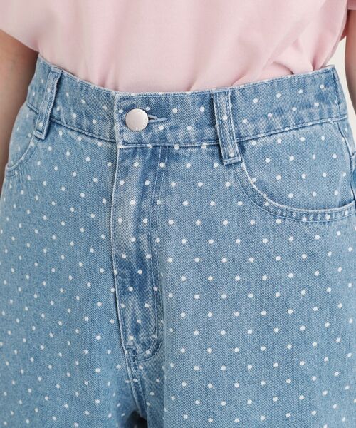PINK-latte / ピンク ラテ デニムパンツ | ドット柄デニムパンツ | 詳細4