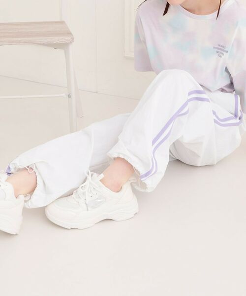 PINK-latte / ピンク ラテ パンツ | ナイロンライントラックパンツ | 詳細12