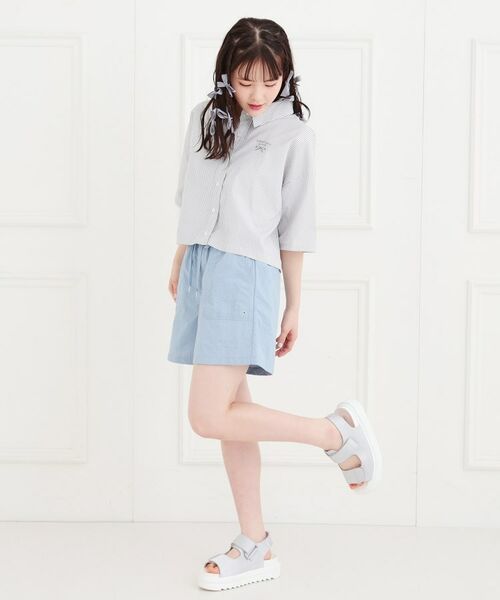 PINK-latte / ピンク ラテ ショート・ハーフ・半端丈パンツ | 【軽・らく】イージーショートパンツ | 詳細18