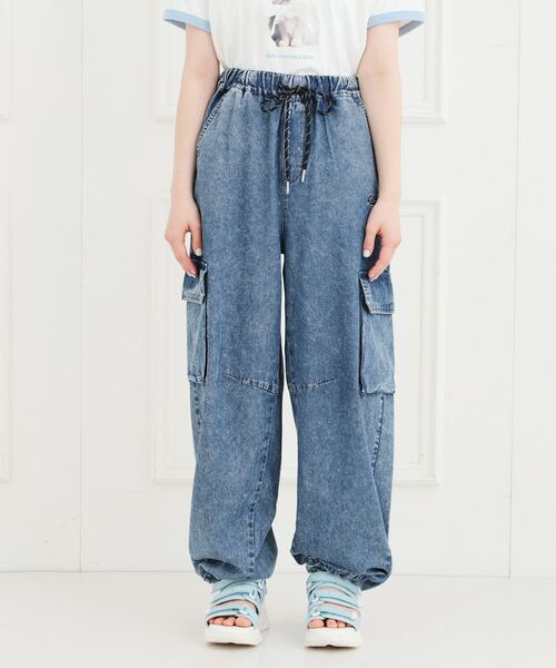 PINK-latte / ピンク ラテ パンツ | デニムバレルカーゴパンツ | 詳細1