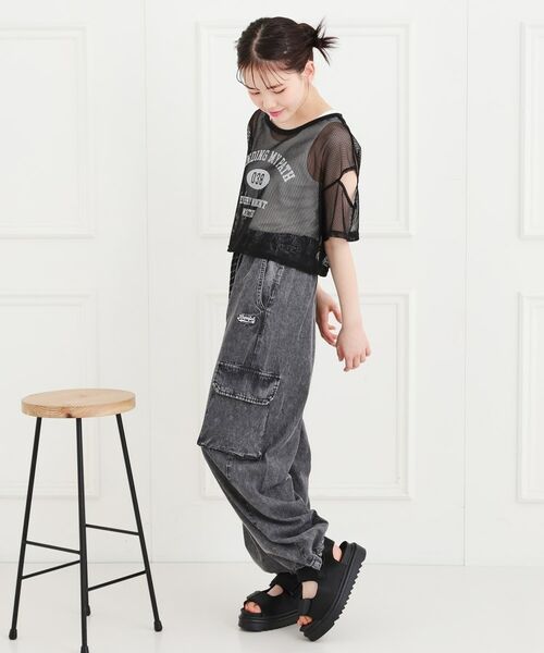 PINK-latte / ピンク ラテ パンツ | デニムバレルカーゴパンツ | 詳細10