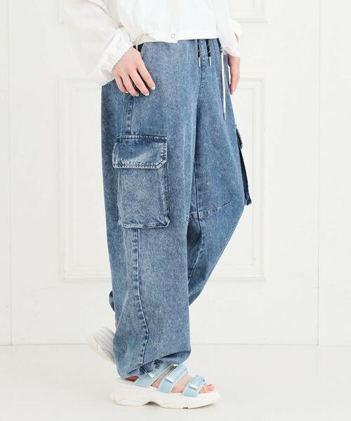 PINK-latte / ピンク ラテ パンツ | デニムバレルカーゴパンツ | 詳細14