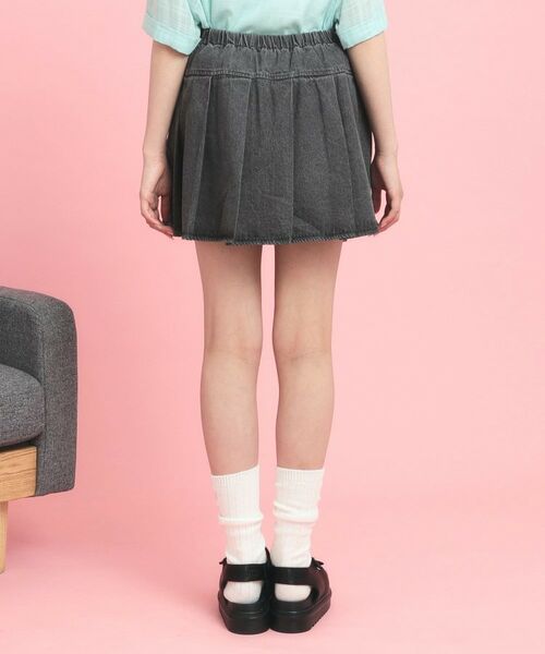 PINK-latte / ピンク ラテ ミニ・ひざ丈スカート | インパン付きダブルベルト風裾プリーツスカート | 詳細3