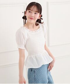 PINK-latte / ピンク ラテ シャツ・ブラウス | 2WAYシャーリングブラウス