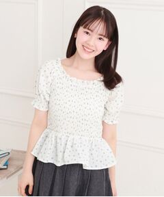 PINK-latte / ピンク ラテ シャツ・ブラウス | 2WAYシャーリングブラウス