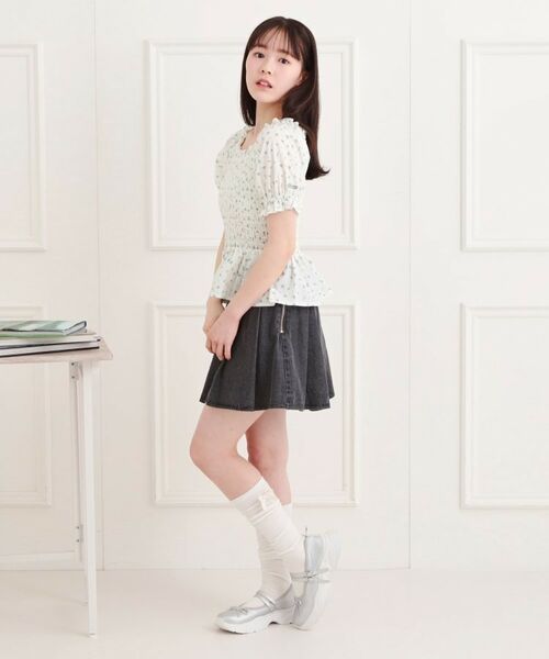 PINK-latte / ピンク ラテ シャツ・ブラウス | 2WAYシャーリングブラウス | 詳細14