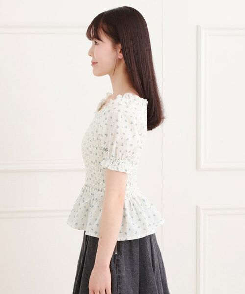 PINK-latte / ピンク ラテ シャツ・ブラウス | 2WAYシャーリングブラウス | 詳細2