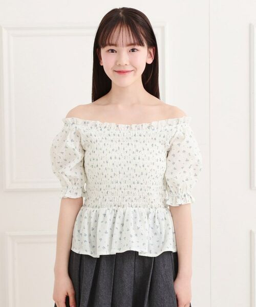 PINK-latte / ピンク ラテ シャツ・ブラウス | 2WAYシャーリングブラウス | 詳細7