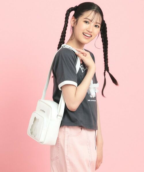 PINK-latte / ピンク ラテ ショルダーバッグ | くまちゃんショルダーバッグ | 詳細1