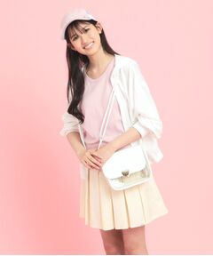 PINK-latte / ピンク ラテ ショルダーバッグ | ハートバックルPVCショルダーバッグ