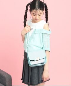 PINK-latte / ピンク ラテ ショルダーバッグ | ハートバックルPVCショルダーバッグ