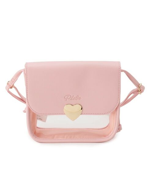 PINK-latte / ピンク ラテ ショルダーバッグ | ハートバックルPVCショルダーバッグ | 詳細11