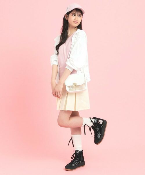 PINK-latte / ピンク ラテ ショルダーバッグ | ハートバックルPVCショルダーバッグ | 詳細2