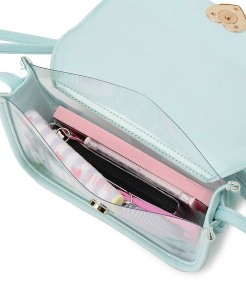 PINK-latte / ピンク ラテ ショルダーバッグ | ハートバックルPVCショルダーバッグ | 詳細20