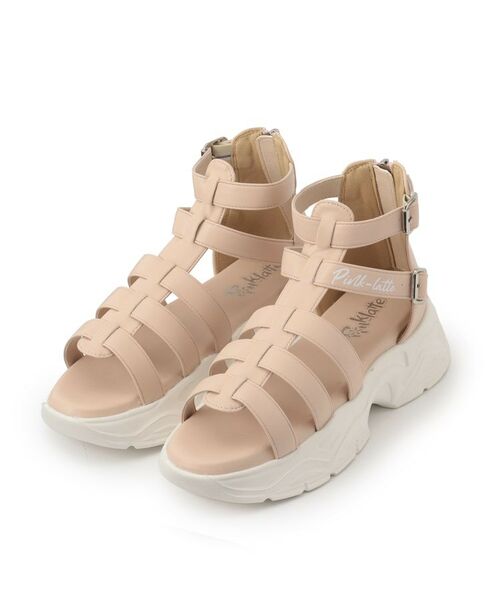 PINK-latte / ピンク ラテ サンダル | フラットソールサンダル(ピンク(071))