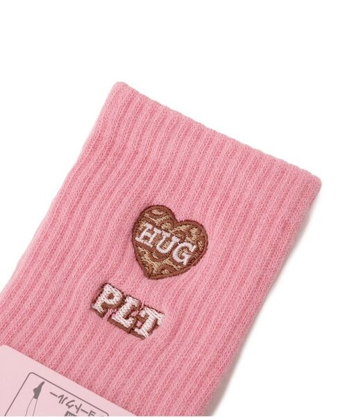 PINK-latte / ピンク ラテ ソックス | レオパードハート刺繍ショートソックス | 詳細3