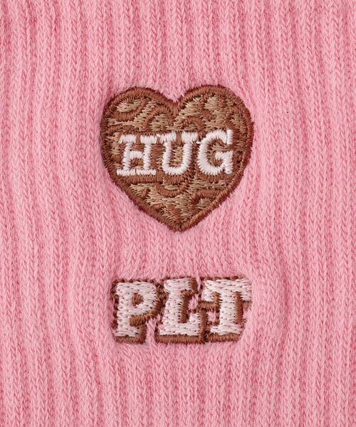 PINK-latte / ピンク ラテ ソックス | レオパードハート刺繍ショートソックス | 詳細5