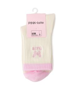 PINK-latte / ピンク ラテ ソックス | バタフライ刺繍ショートソックス