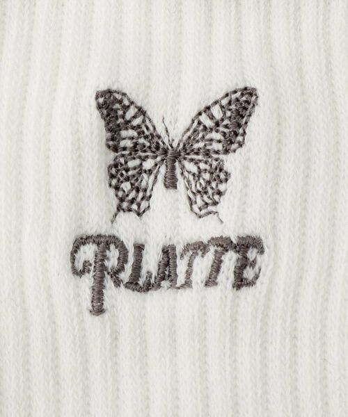 PINK-latte / ピンク ラテ ソックス | バタフライ刺繍ショートソックス | 詳細7