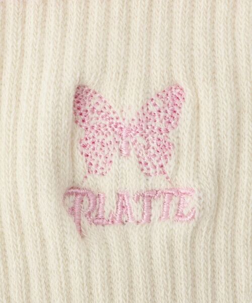 PINK-latte / ピンク ラテ ソックス | バタフライ刺繍ショートソックス | 詳細9