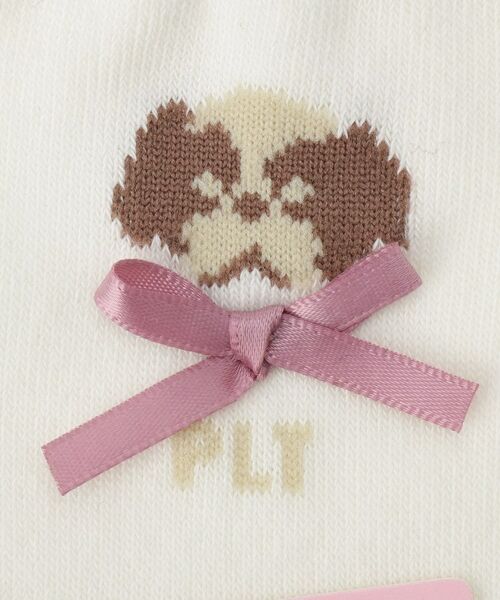 PINK-latte / ピンク ラテ ソックス | ワンちゃんリボンショートソックス | 詳細8