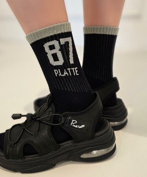 PINK-latte / ピンク ラテ ソックス | ナンバリングロゴショート | 詳細2