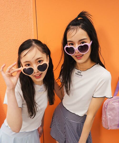 PINK-latte / ピンク ラテ 水着・スイムグッズ | リブT付ギンガムチェックワンピース | 詳細1