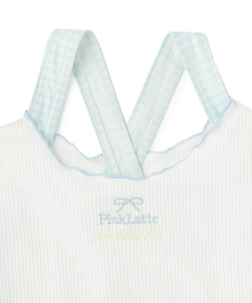 PINK-latte / ピンク ラテ 水着・スイムグッズ | リブT付ギンガムチェックワンピース | 詳細5