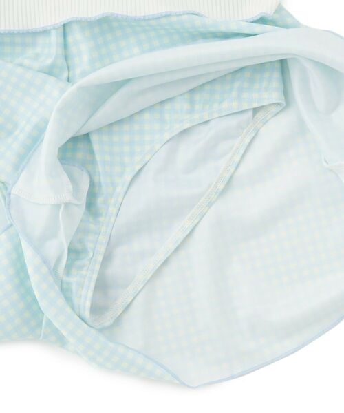 PINK-latte / ピンク ラテ 水着・スイムグッズ | リブT付ギンガムチェックワンピース | 詳細9