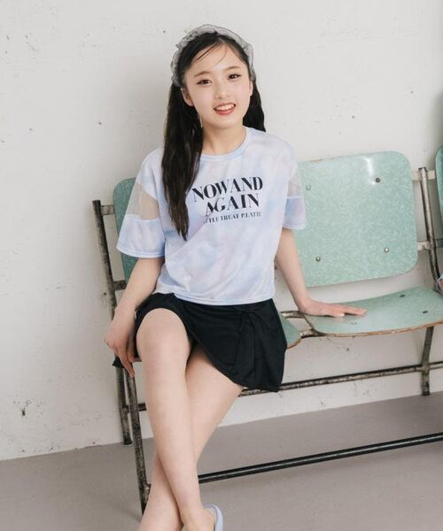 PINK-latte / ピンク ラテ 水着・スイムグッズ | 袖スリットT付タンキニ4点セット | 詳細1