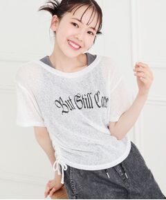 PINK-latte / ピンク ラテ その他トップス | 【セットアイテム】透かし編みドロストトップス＋タンク