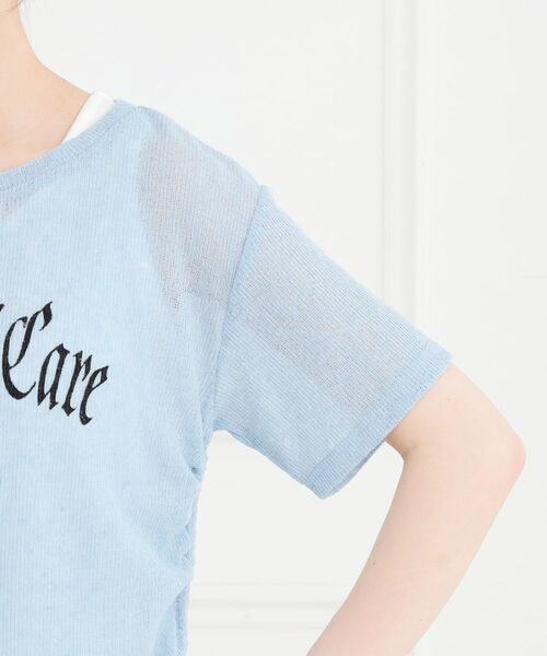 PINK-latte / ピンク ラテ その他トップス | 【セットアイテム】透かし編みドロストトップス+タンク | 詳細5