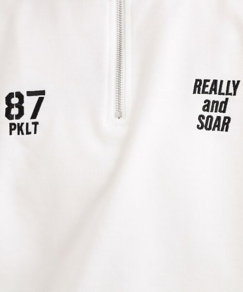 PINK-latte / ピンク ラテ カットソー | メッシュ切替ハーフジッププルオーバー | 詳細13