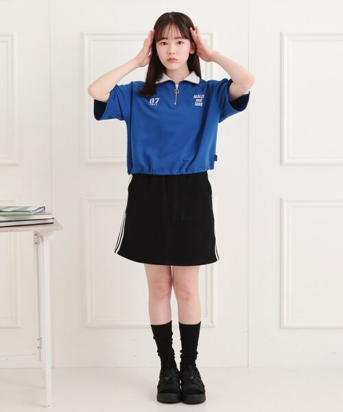 PINK-latte / ピンク ラテ カットソー | メッシュ切替ハーフジッププルオーバー | 詳細19