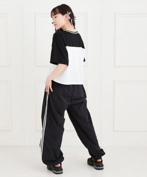 PINK-latte / ピンク ラテ Tシャツ | Vネック切替Tシャツ | 詳細13