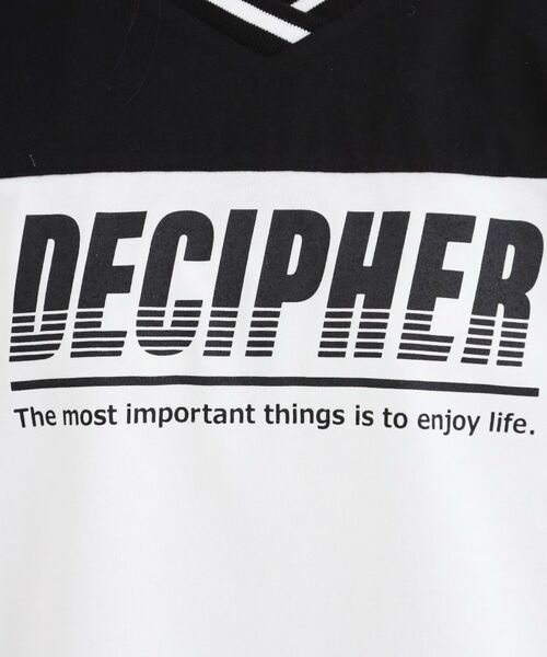 PINK-latte / ピンク ラテ Tシャツ | Vネック切替Tシャツ | 詳細14