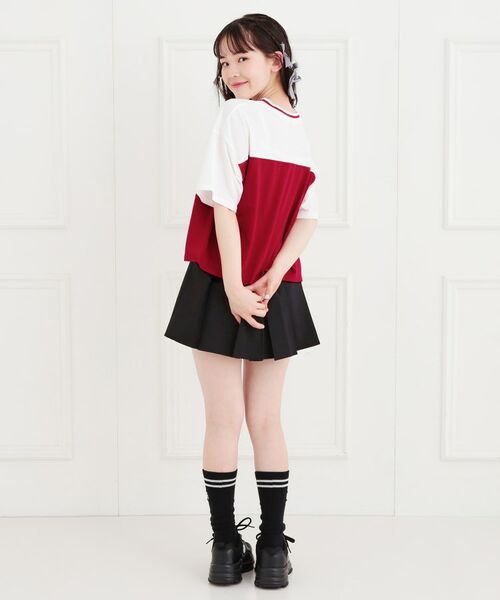 PINK-latte / ピンク ラテ Tシャツ | Vネック切替Tシャツ | 詳細17